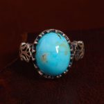 انگشتر فیروزه شجری مردانه کد 13024