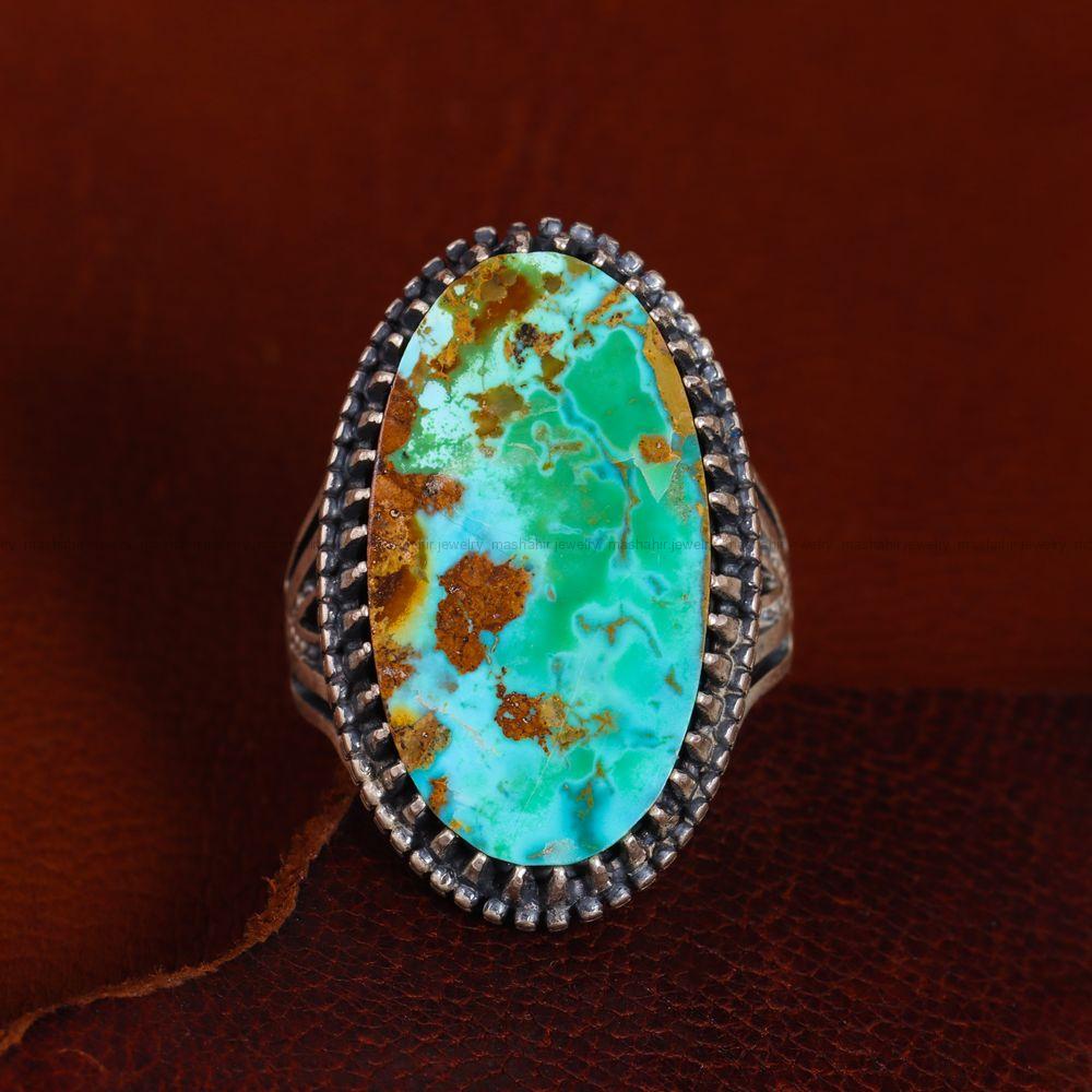 انگشتر فیروزه شجری مردانه کد 13028
