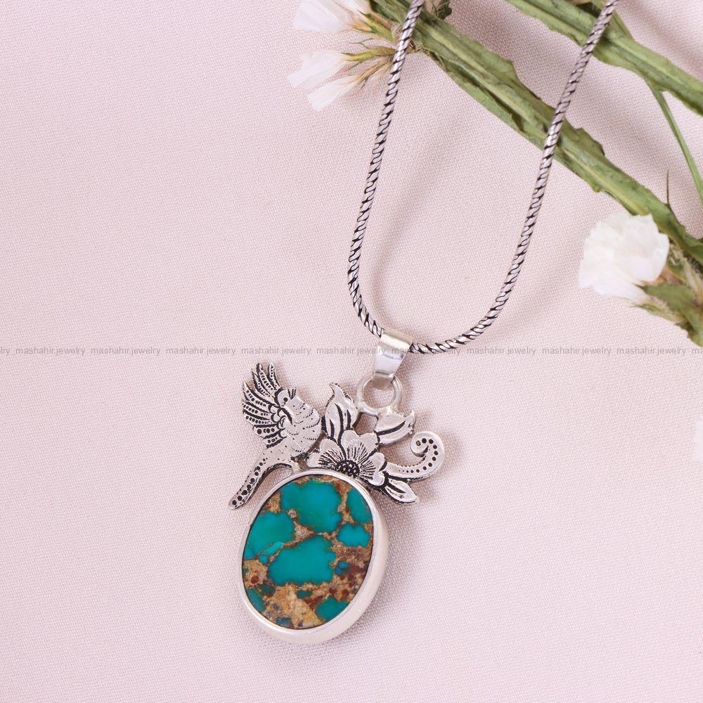 گردنبند فیروزه شجری کد 12089