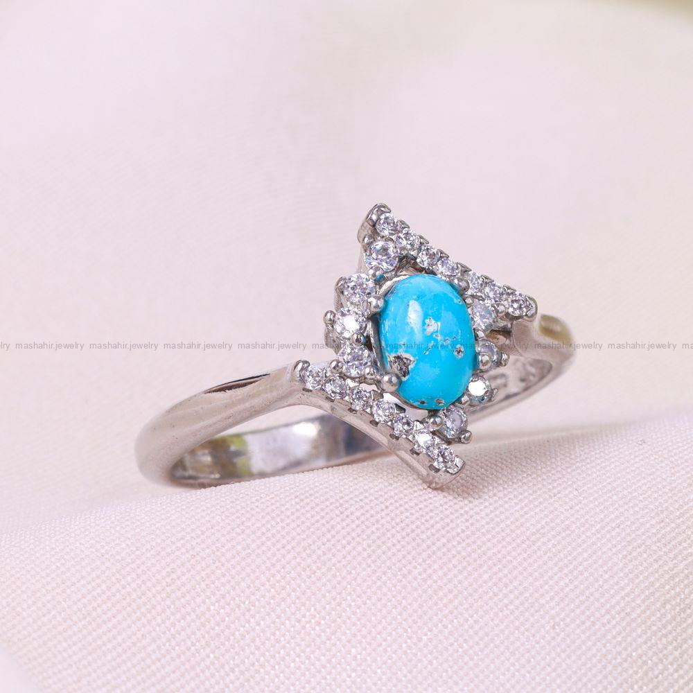 انگشتر فیروزه شجری زنانه کد 12345