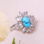انگشتر فیروزه شجری زنانه کد 12358