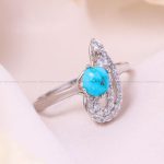 انگشتر فیروزه شجری زنانه کد 12386