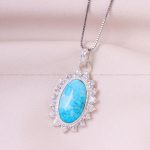 گردنبند فیروزه زنانه کد 12535