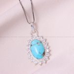 گردنبند فیروزه زنانه کد 12541