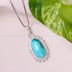 گردنبند فیروزه زنانه کد 12548