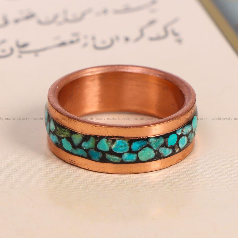 حلقه فیروزه کوب زنانه کد 12652