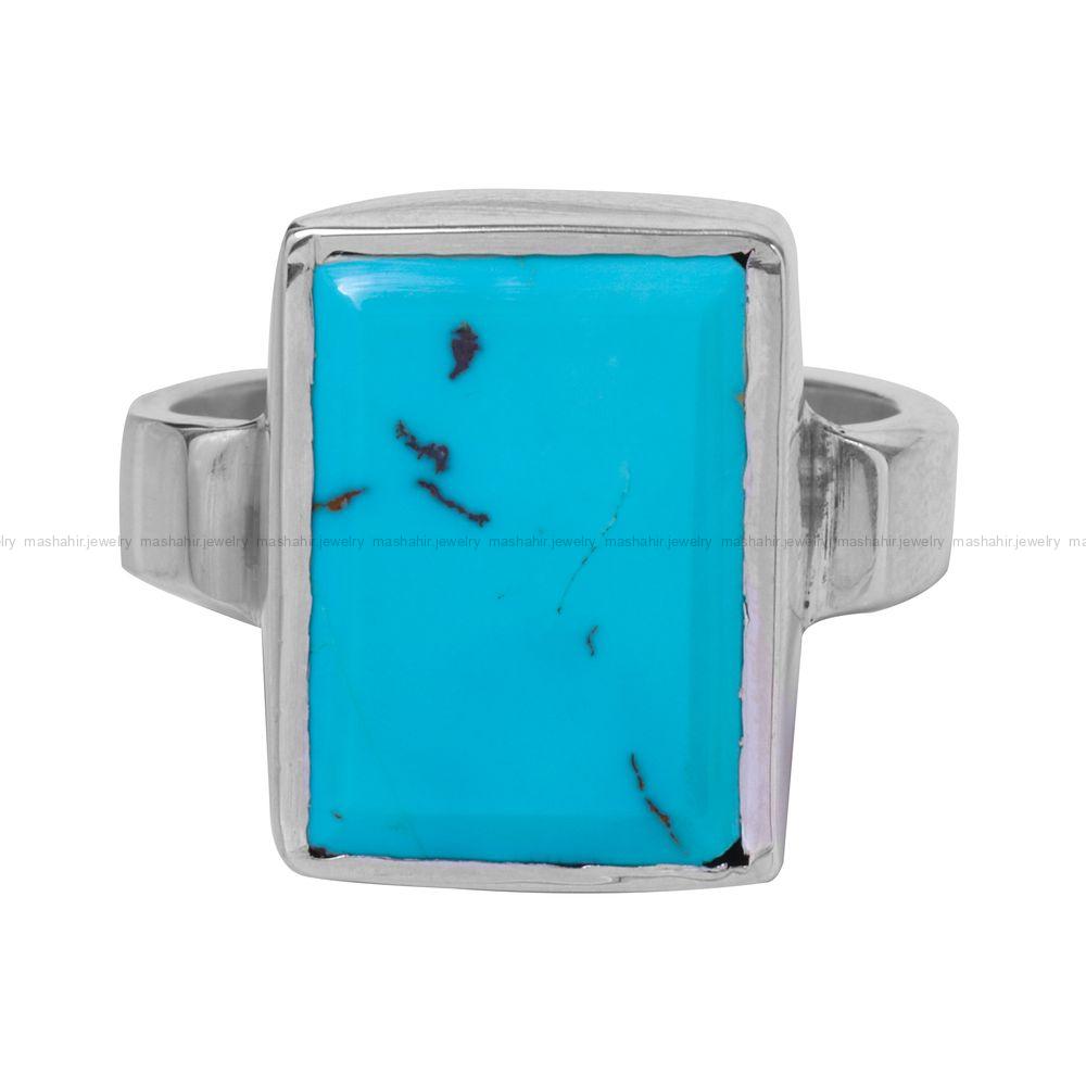 انگشتر فیروزه شجری مردانه کد 12395