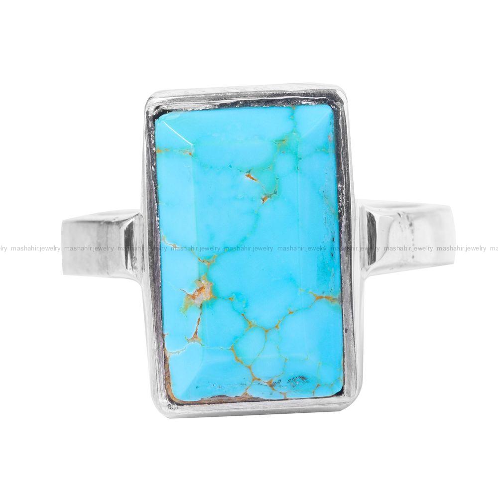 انگشتر فیروزه شجری مردانه کد 12627