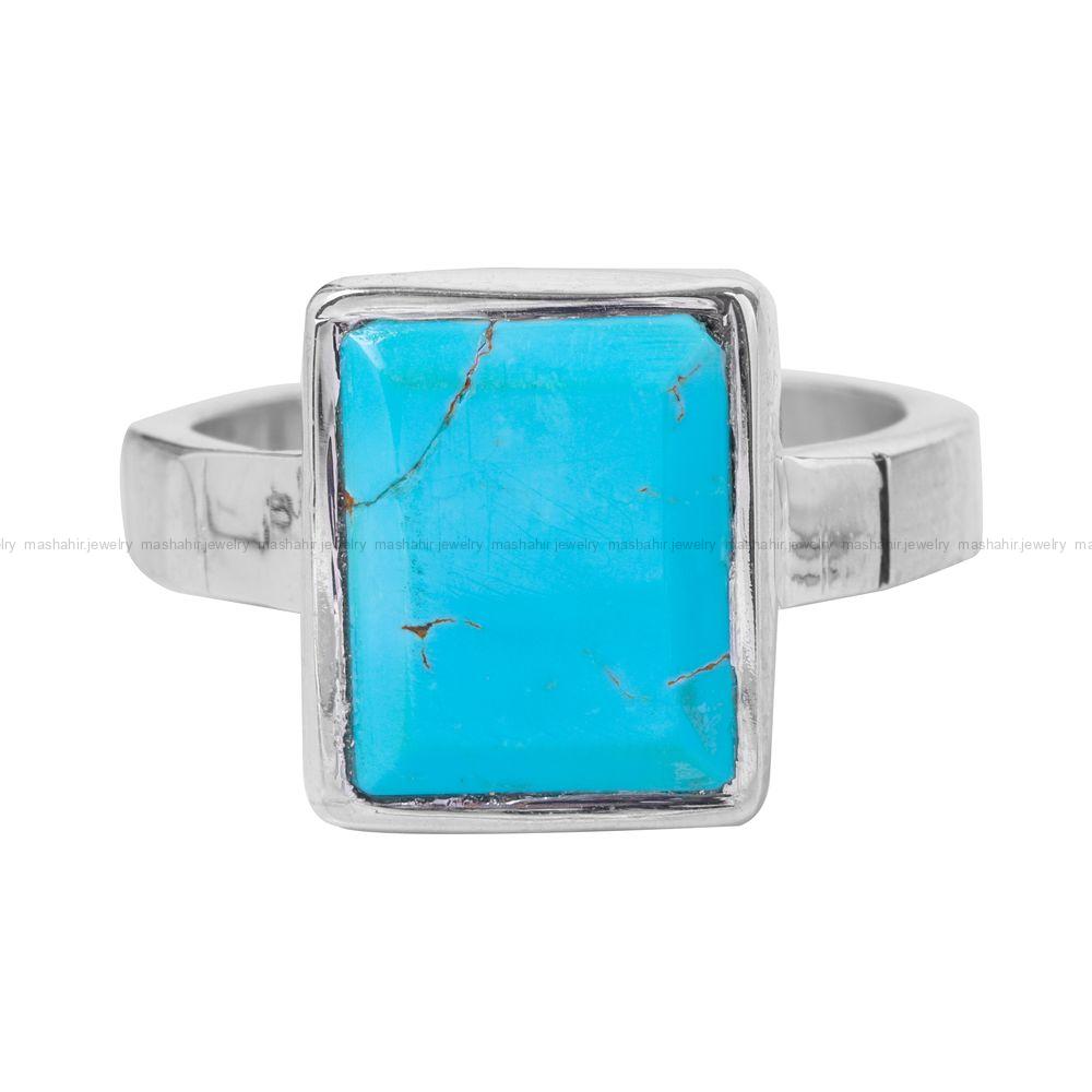 انگشتر فیروزه شجری مردانه کد 12630