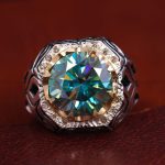 انگشتر موزانايت مردانه کد 12725