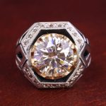 انگشتر موزانايت مردانه کد 12726