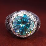 انگشتر موزانايت مردانه کد 12737