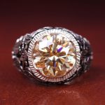 انگشتر موزانايت مردانه کد 12740