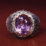 انگشتر آمیتیست مردانه کد 12745