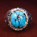 انگشتر فیروزه شجری مردانه کد 12752