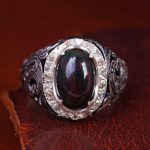 انگشتر اوپال مردانه کد 12757