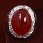 انگشتر عقیق یمن مردانه کد 12769