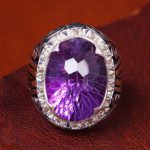 انگشتر آمیتیست مردانه کد 12774