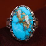 انگشتر فیروزه شجری مردانه کد 12786