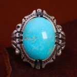 انگشتر فیروزه شجری مردانه کد 12788