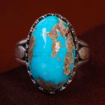 انگشتر فیروزه شجری مردانه کد 12789