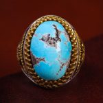 انگشتر فیروزه شجری مردانه کد 12793