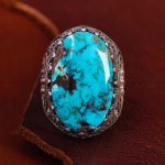 انگشتر فیروزه شجری مردانه کد 12853