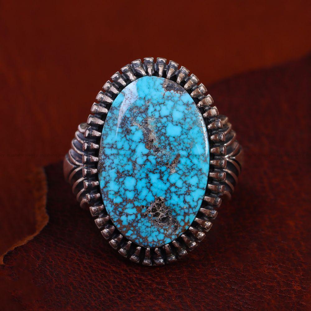 انگشتر فیروزه شجری مردانه کد 12897