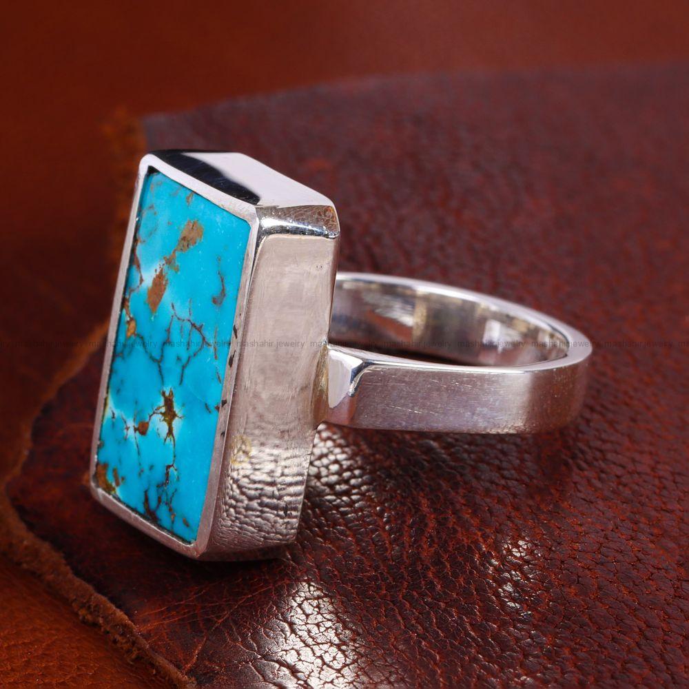 انگشتر فیروزه شجری مردانه کد 12946