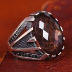 انگشتر الکساندریت مردانه کد 12099