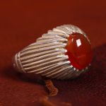 انگشتر عقیق مردانه کد 12122