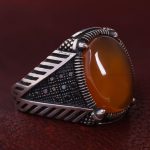 انگشتر عقیق مردانه کد 12222