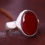 انگشتر عقیق مردانه کد 12243