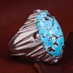 انگشتر فیروزه شجری مردانه کد 12248