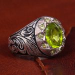 انگشتر زبرجد مردانه کد 12253