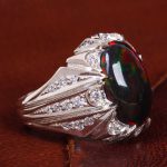 انگشتر اوپال مردانه کد 12255