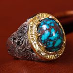 انگشتر فیروزه شجری مردانه کد 12261