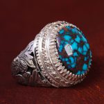 انگشتر فیروزه شجری مردانه کد 12298