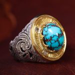 انگشتر فیروزه شجری مردانه کد 12313