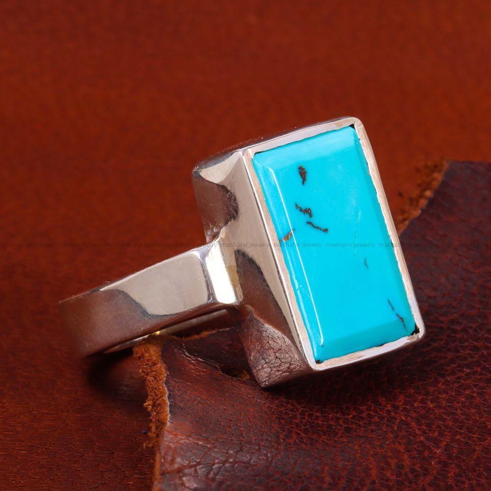 انگشتر فیروزه شجری مردانه کد 12395