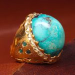 انگشتر فیروزه شجری مردانه کد 12419