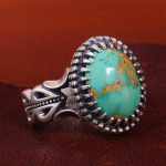 انگشتر فیروزه شجری مردانه کد 12677