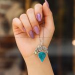 گردنبند فیروزه شجری زنانه کد 12093