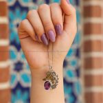 گردنبند آمیتیست زنانه کد 12080