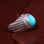 انگشتر فیروزه عجمی مردانه کد 13077