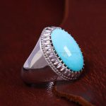 انگشتر فیروزه عجمی مردانه کد 13082