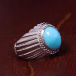 انگشتر فیروزه عجمی مردانه کد 13105