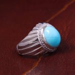 انگشتر فیروزه عجمی مردانه کد 13121