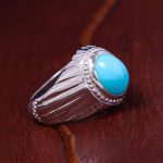 انگشتر فیروزه عجمی مردانه کد 13132