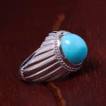 انگشتر فیروزه عجمی مردانه کد 13139